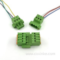 Spring type pluggable terminal block with fixed screw